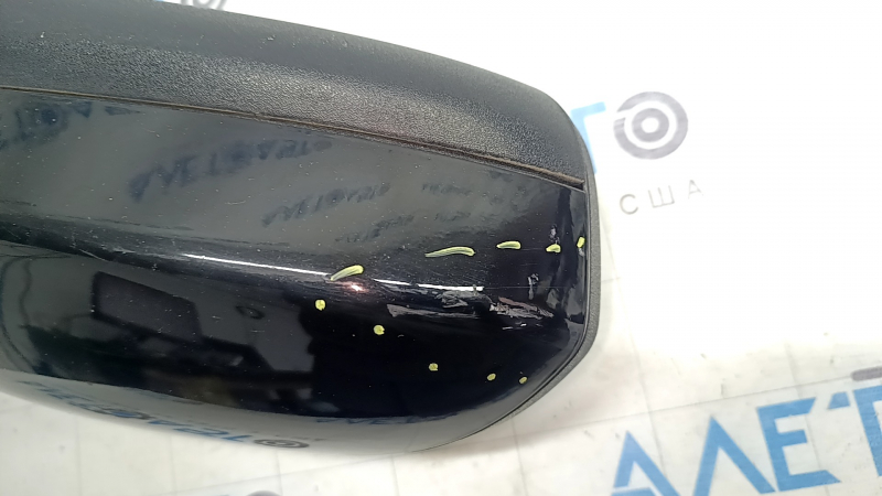 Right side mirror assembly for Ford Fusion mk5 19-20, 5 pins, heated, BSM, blue, scratches