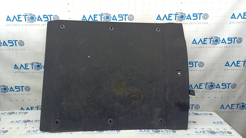 Trunk floor for BMW 3 Series F30 4D 12-18 black, suitable for mesh, first aid kit, and dry cleaning