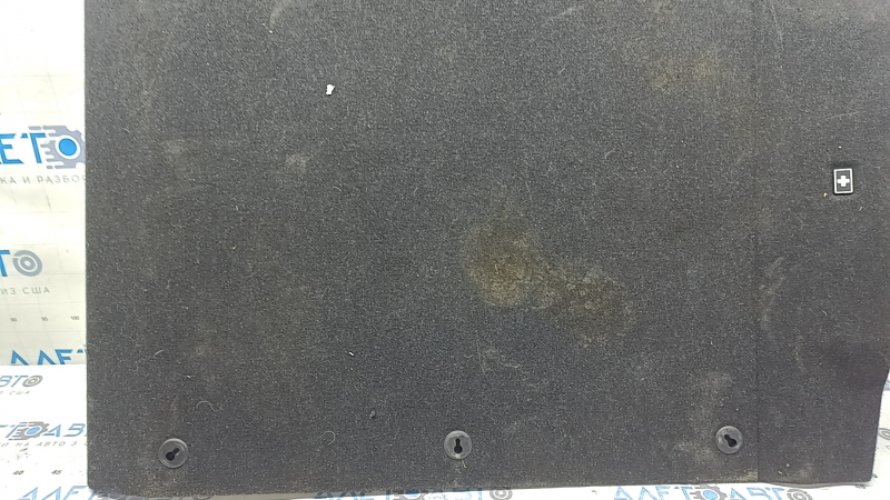 Trunk floor for BMW 3 Series F30 4D 12-18 black, suitable for mesh, first aid kit, and dry cleaning
