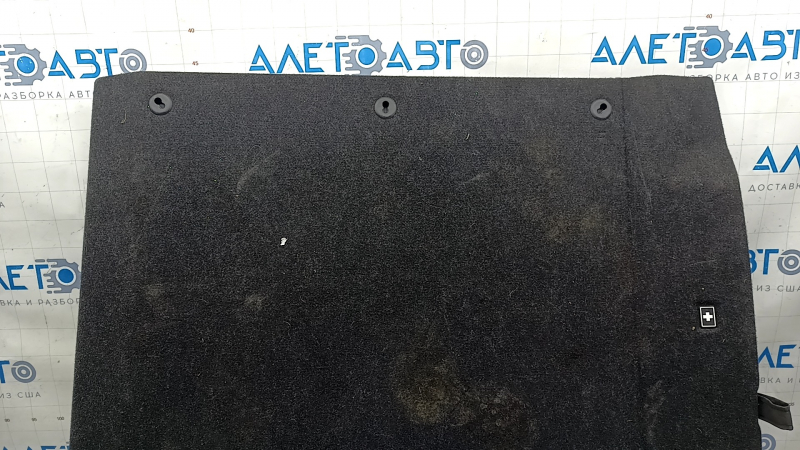 Trunk floor for BMW 3 Series F30 4D 12-18 black, suitable for mesh, first aid kit, and dry cleaning