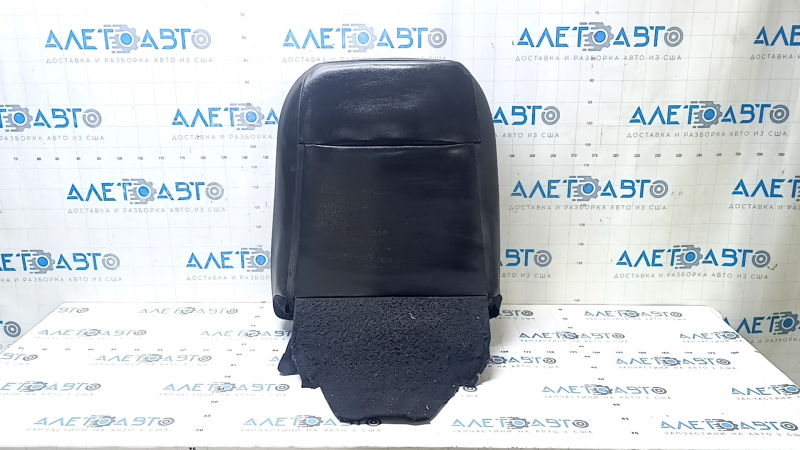 Nissan Leaf 13-17 driver's seat back upholstery, black leather, perforated, heated, wrinkled