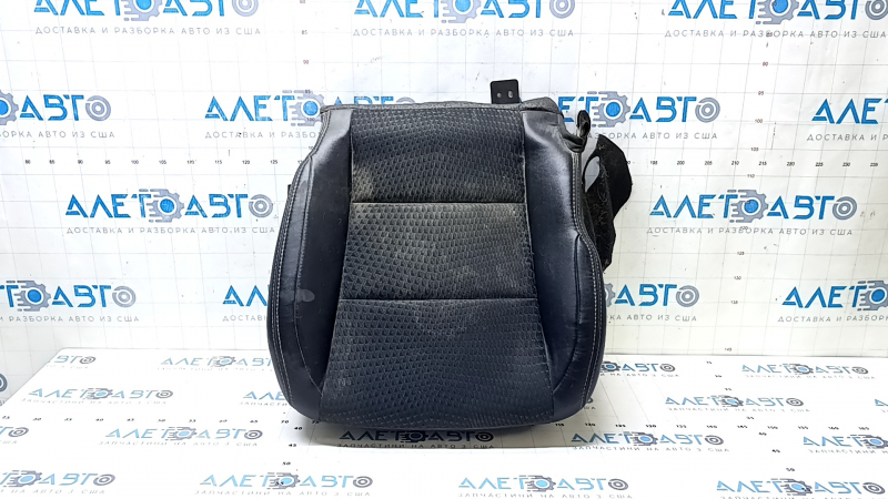 Toyota Camry V50 12-14 USA, SE, passenger seat cushion trim, leather + cloth, black, heated, scratches