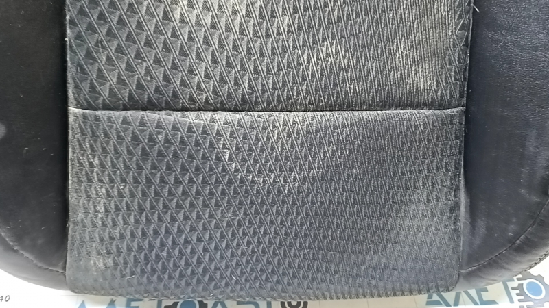 Toyota Camry V50 12-14 USA, SE, passenger seat cushion trim, leather + cloth, black, heated, scratches