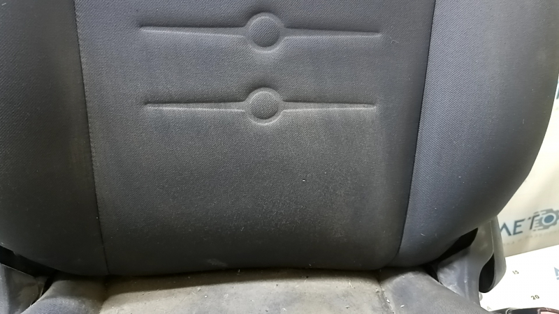 Passenger seat Fiat 500 12-13 without airbag, mechanical, leather-cloth black-gray
