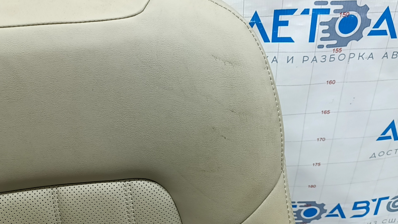 Mazda 6 18-21 passenger seat without airbag, manual, beige leather, perforated, heated, cleanable
