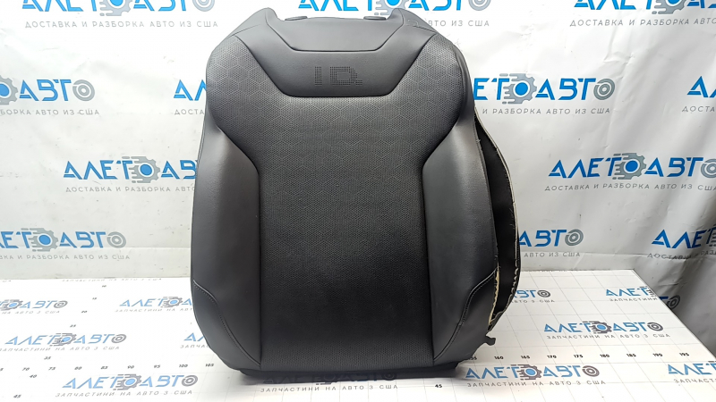 Driver's seat upper trim Volkswagen ID.4 21-22 black leather with perforation, heated, shot