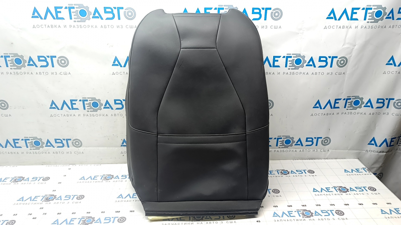 Driver's seat upper trim Volkswagen ID.4 21-22 black leather with perforation, heated, shot