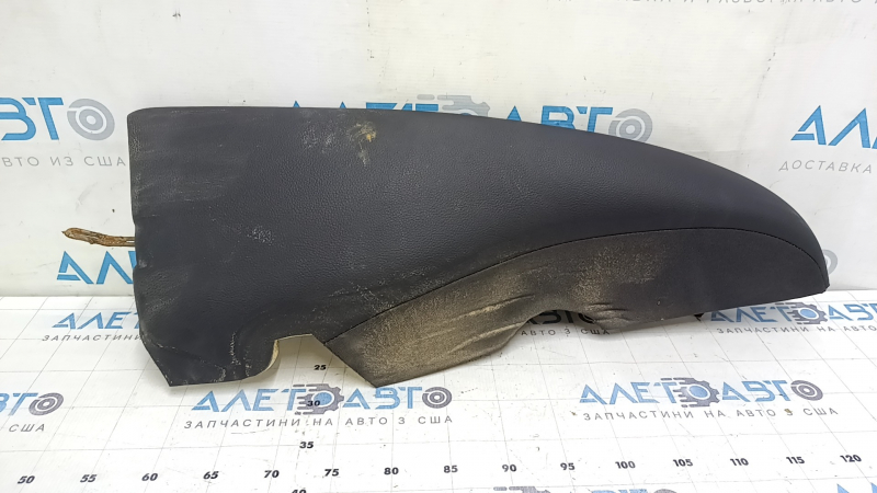 Right rear seat side trim for Mercedes C-class W205 15-21, dark gray leather, dry-cleanable, dented, corrosion