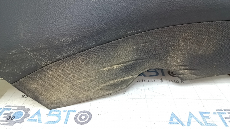 Right rear seat side trim for Mercedes C-class W205 15-21, dark gray leather, dry-cleanable, dented, corrosion