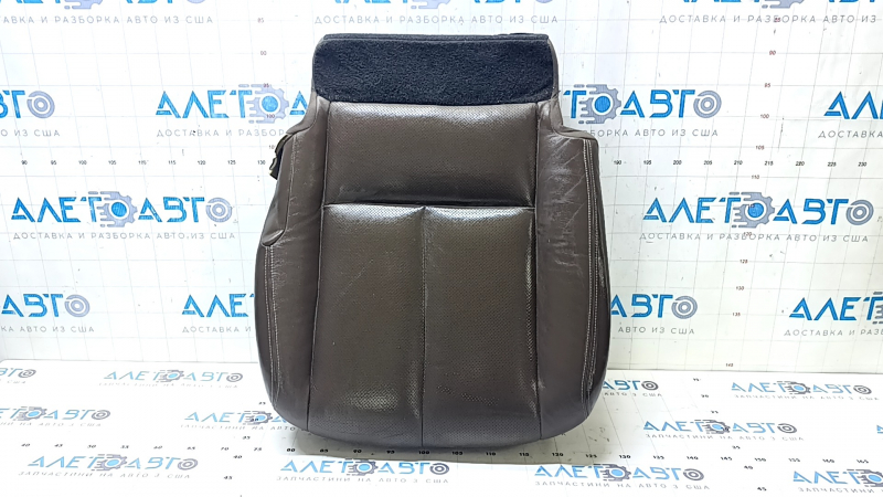 Nissan Murano z52 15-24 driver's seat cushion trim, brown leather, perforated, heated, wrinkled