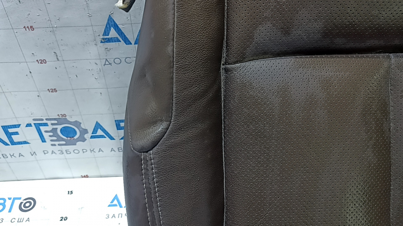 Nissan Murano z52 15-24 driver's seat cushion trim, brown leather, perforated, heated, wrinkled