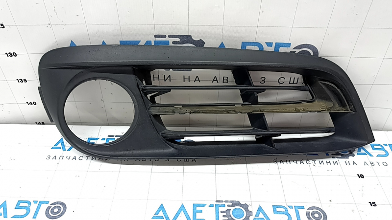 BMW 5 F10 14-16 right front bumper lower grille open for fog lights, Base, sand