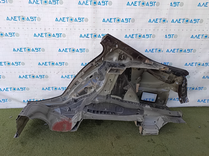 Quarter wing rear right BMW 5 G30 17-23 on the body, black, non-factory hole, pokes