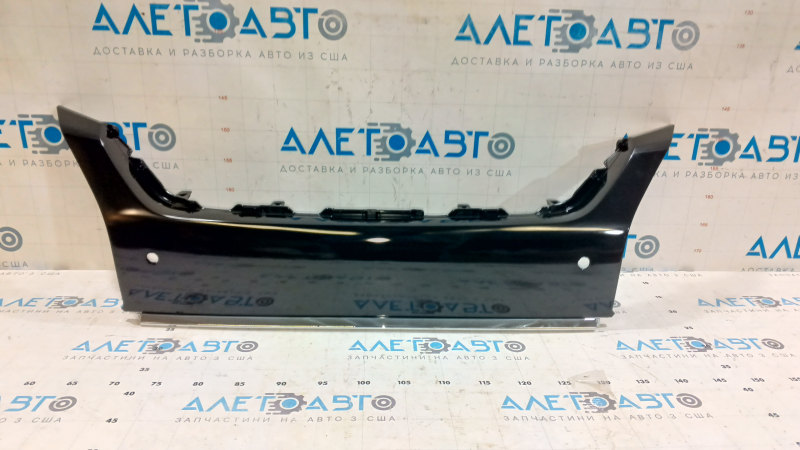 Upper trim for the front bumper of the Nissan Murano z52 19-24, gloss black, for parking sensors, with chrome molding