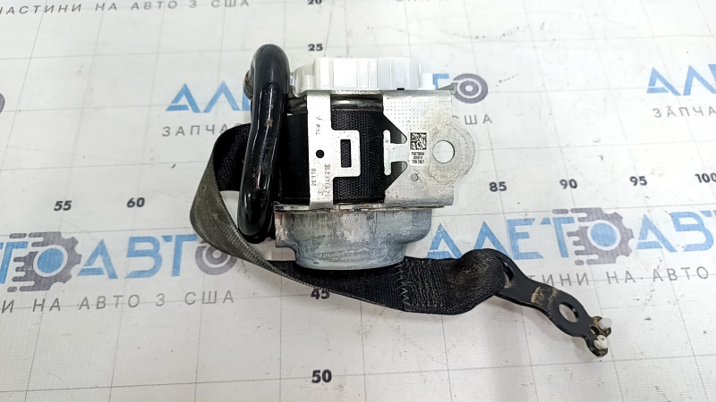 Rear left seat belt Mercedes C-class W205 15-21 black, rusty squib, contact with water