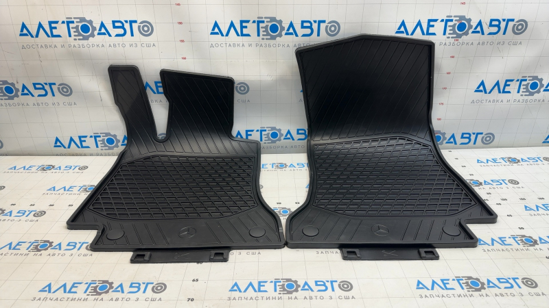 Set of floor mats for Mercedes C-class W205 15-18, black rubber
