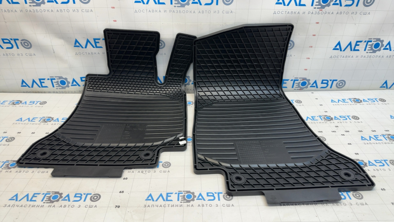 Set of floor mats for Mercedes C-class W205 15-18, black rubber