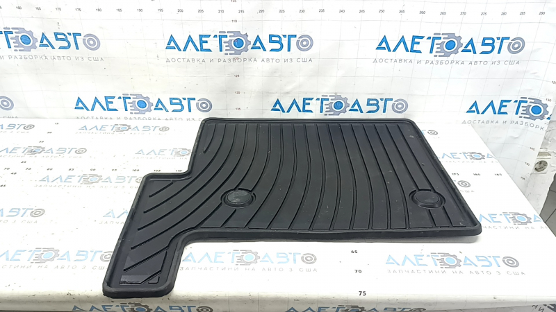 8-seater floor mat, 3rd row, rear right, Toyota Sienna 21-25, black rubber