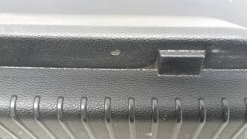 VW Atlas 18-25 trunk opening trim, black, scratched, worn