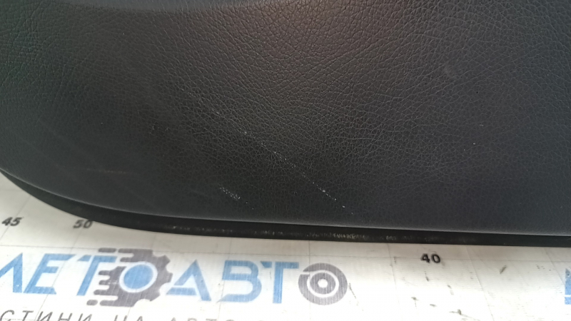 Door trim card front right Mercedes C-class W205 19-21 dark gray leather, Burmester, dark gray leather insert, dark gray leather armrest, gray molding, with handle, contact with water, under