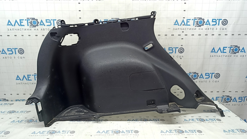 Left arch trim for Kia Niro 17-18 HEV, PHEV, black, under the curtain, without a subwoofer, without the upper plug, with the front plug, scratches