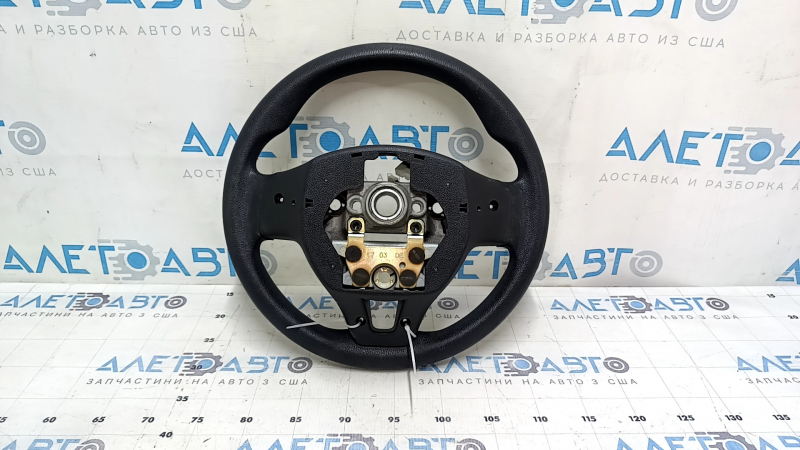 Kia Niro 17-19 HEV steering wheel, PHEV rubber, black, without buttons and trim, worn
