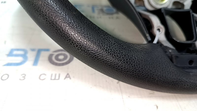 Kia Niro 17-19 HEV steering wheel, PHEV rubber, black, without buttons and trim, worn