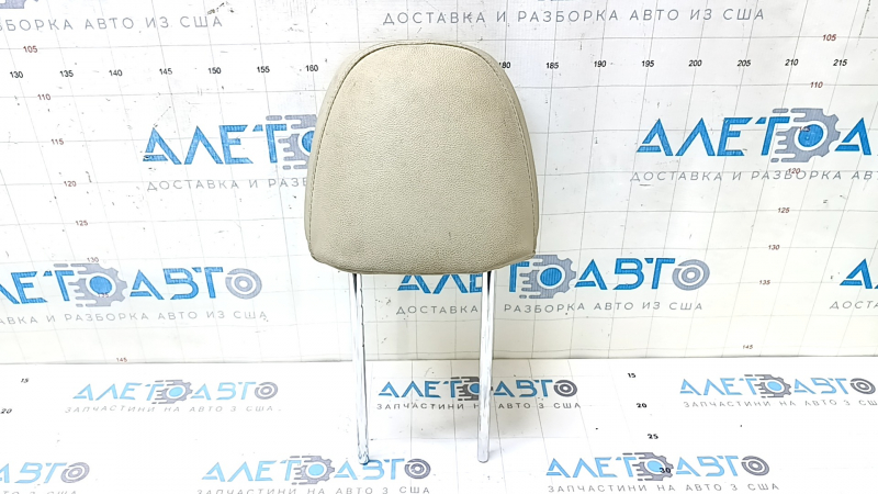 Kia Optima 11-15 passenger seat headrest, beige leather, dry-cleanable