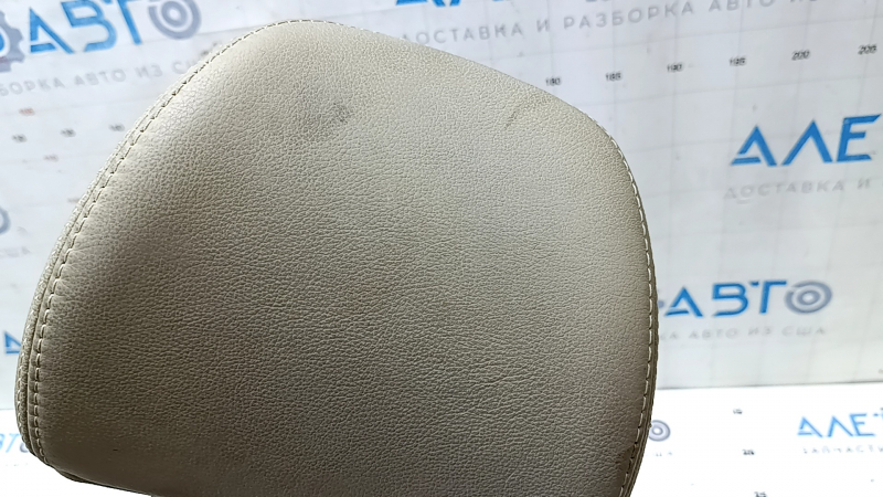 Kia Optima 11-15 passenger seat headrest, beige leather, dry-cleanable