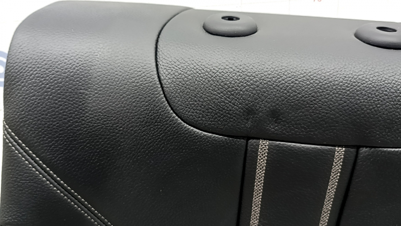 Rear seat backrest, 2nd row, left, BMW 5 G30 17-23, Dakota leather, black, heated, Sport line, wrinkled