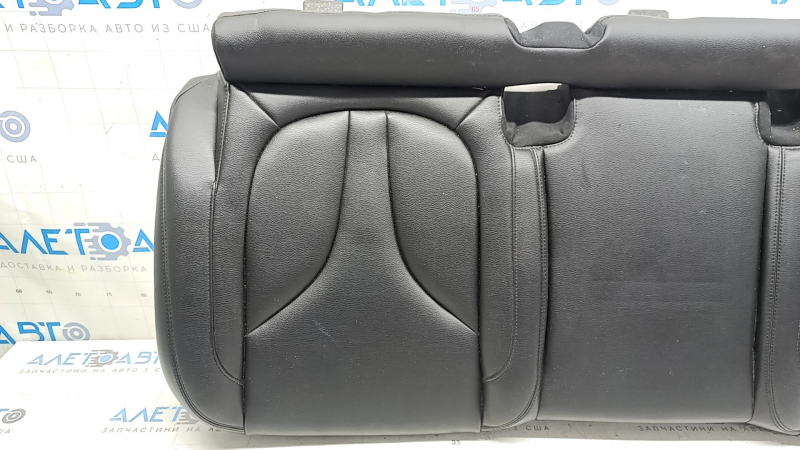 Rear row of seats, upper part, right, Lincoln MKC 15-19, dark brown leather, perforated, heated, dry-cleanable, dents