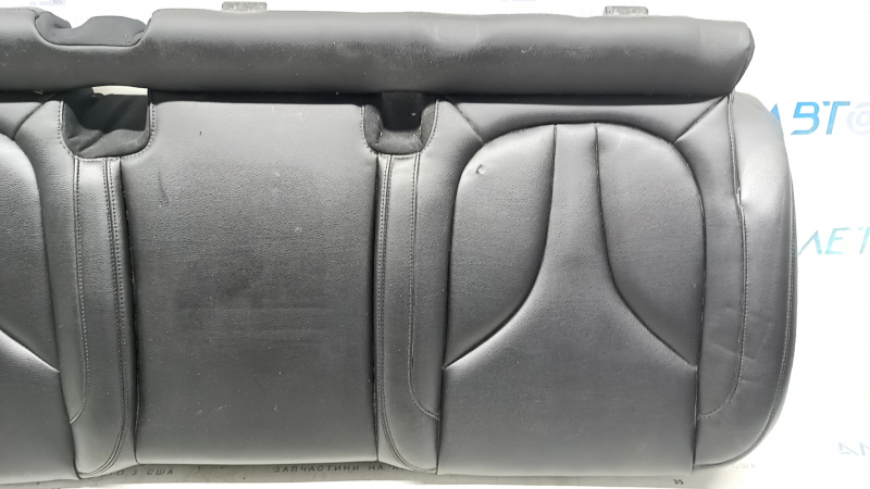 Rear row of seats, upper part, right, Lincoln MKC 15-19, dark brown leather, perforated, heated, dry-cleanable, dents