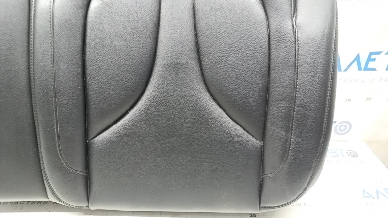 Rear row of seats, upper part, right, Lincoln MKC 15-19, dark brown leather, perforated, heated, dry-cleanable, dents