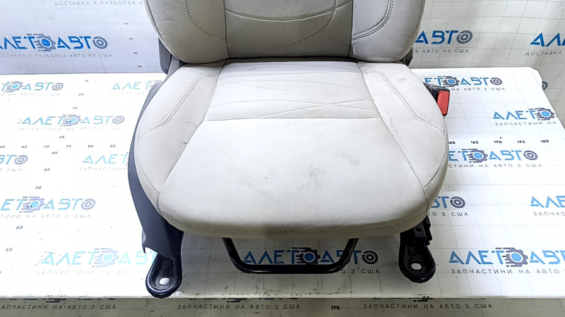 Passenger seat Ford Fiesta 11-14 without airbag, cloth gray, mechanical, for cleaning