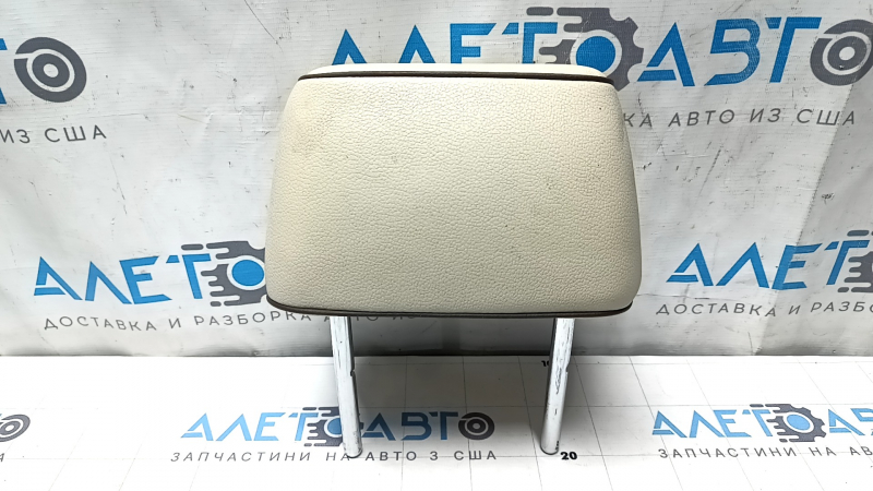 Rear right headrest for VW Passat b7 12-15 USA, beige leather with black stitching