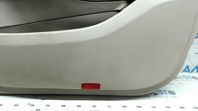 Front right door panel for Mercedes GLC 16-22, beige leather, wood trim, Burmester, defective trim, bump, dent