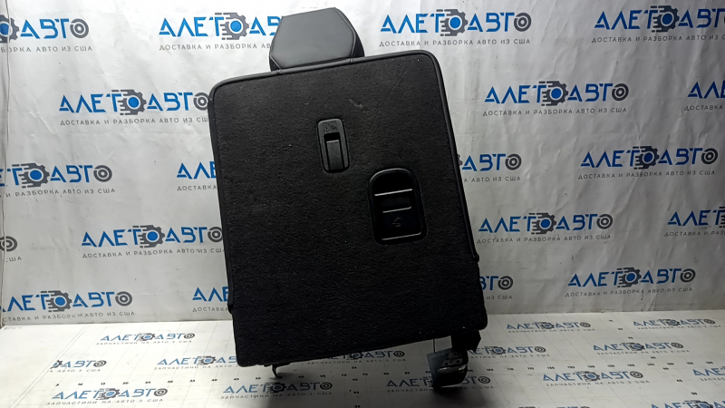 Right rear seat back, 3rd row, Acura MDX 14-16, black leather, with headrest, dents, scratches