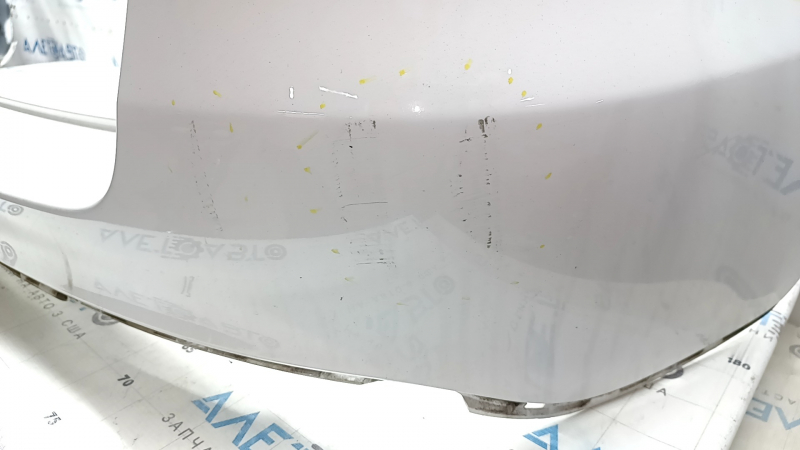 Bare rear bumper for Mercedes GLC 300 19-22 without parking sensors, silver, scratches