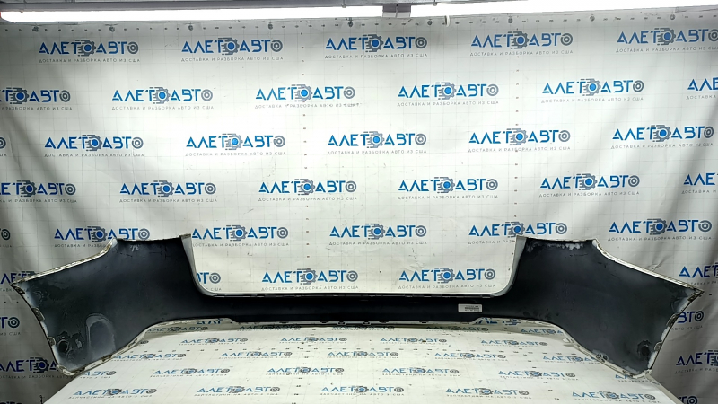 Bare rear bumper for Mercedes GLC 300 19-22 without parking sensors, silver, scratches