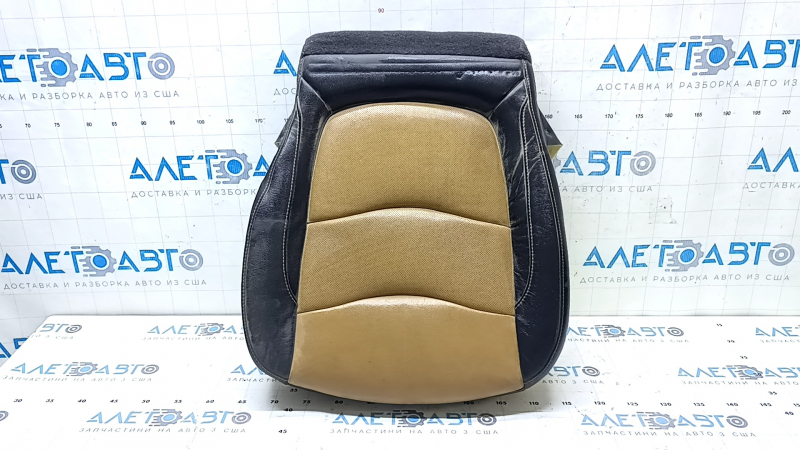 Chevrolet Volt 16 passenger seat cushion upholstery - brown and black leather, heated