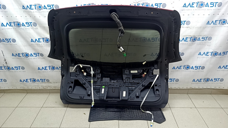 Jeep Cherokee KL 19-23 bare tailgate with glass - red PRV, with spoiler and brake light, scratches