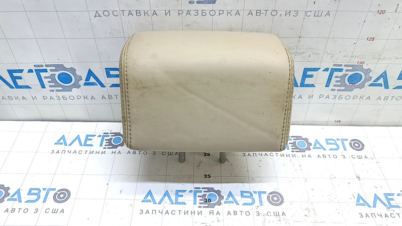 Rear central headrest for Nissan Pathfinder 13-16, beige leather, dry-cleanable