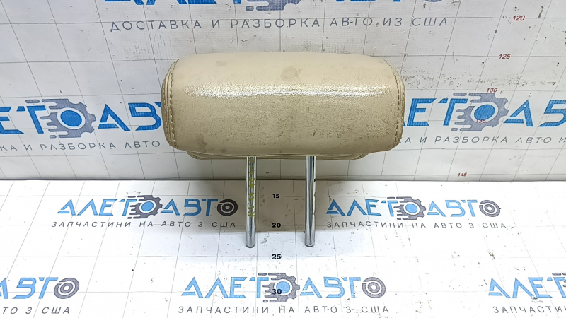 Rear central headrest for Nissan Pathfinder 13-16, beige leather, dry-cleanable