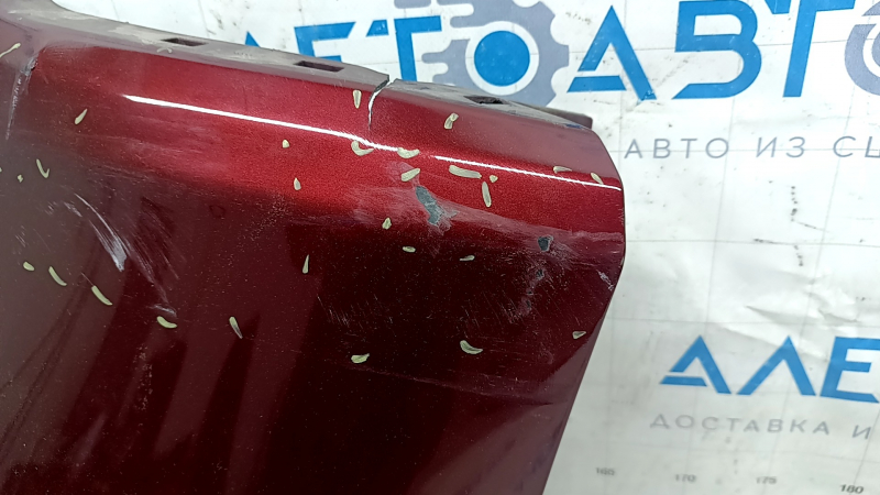 Jeep Cherokee KL 19-23 rear bumper, bare left, red, scratches