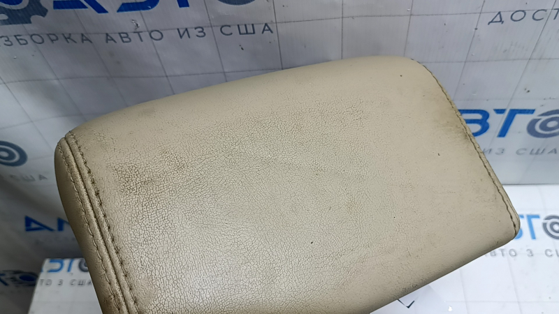 Rear central headrest for Nissan Pathfinder 13-16, beige leather, dry-cleanable