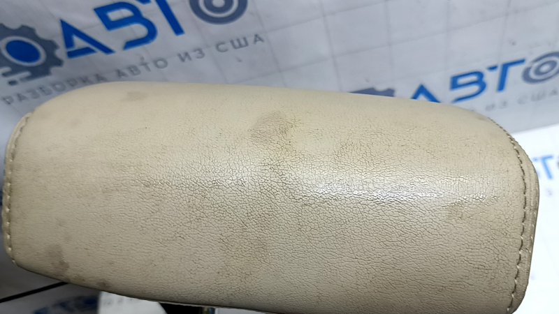 Rear central headrest for Nissan Pathfinder 13-16, beige leather, dry-cleanable