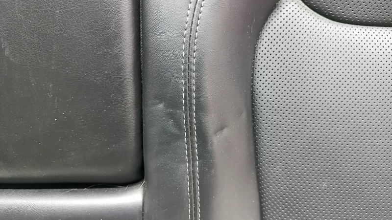 Left rear seat backrest for Jeep Cherokee KL 19-23, black leather, perforated, with armrest