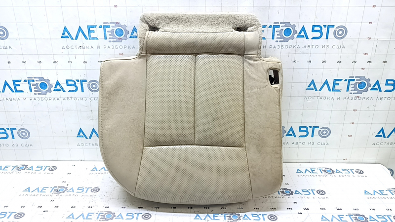 Rear seat cushion, 2nd row, right, Nissan Rogue 14 - beige leather, dry-cleanable, scratched