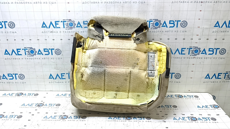 Rear seat cushion, 2nd row, right, Nissan Rogue 14 - beige leather, dry-cleanable, scratched