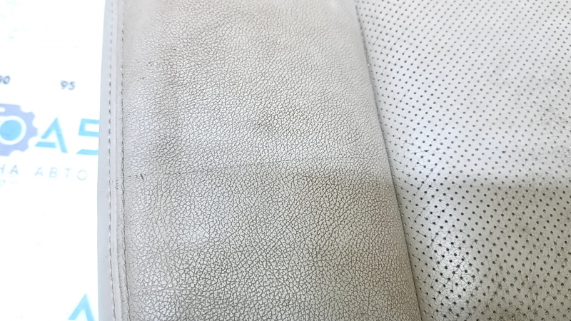 Rear seat cushion, 2nd row, right, Nissan Rogue 14 - beige leather, dry-cleanable, scratched